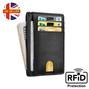 RFID Slimline Thin Leather Wallet