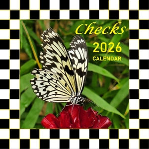 Courtly Calendar 2026 Black and White Check Calendar Buffalo Check Calendar