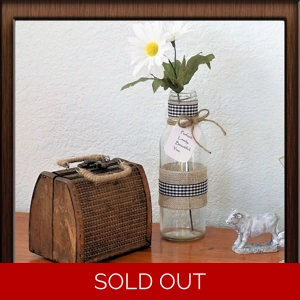 Farmhouse Buffalo Check Vase Beautiful You