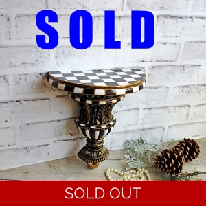 Checked Ornate Corbel Shelf