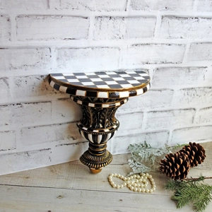 Checked Ornate Corbel Shelf