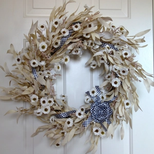 Large Buffalo Check Wreath