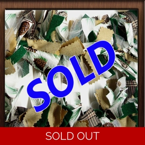Pine Cone Extra Long Fabric Swag Cabin Decor