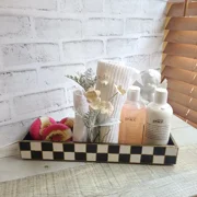 Checked Organizer Display Caddy