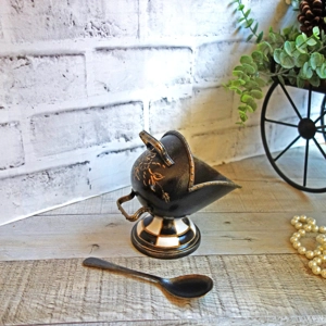 Checked Sugar Bowl Sugar Scuttle
