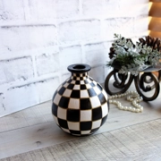 Signature Checkered Vintage Bud Vase