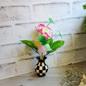 Checked Night Light Wonderland Flower Check Decor