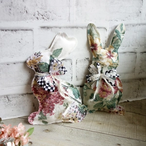 Checked Bunny Spring Decor Chintz Decor