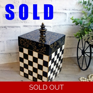 Checked Storage Box Whimsy Decor