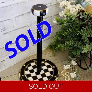 Courtly Vintage Checks Paper Towel Holder