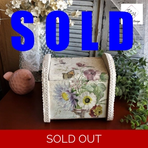 Shabby Chic Tea Box Dragonfly Decor