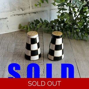 Courtly Checks Salt and Pepper Shakers