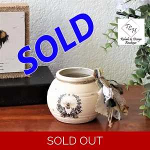Vintage Honey Bee Honey Pot