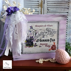 Lavender Decor Vintage Wood Sign