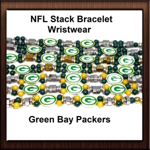 NFL Fan Stack Bracelet Green Bay Packers Wristband