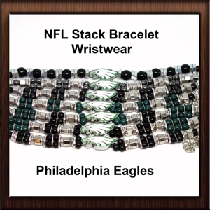 NFL Fan Stack Bracelet Philadelphia Eagles Wristband