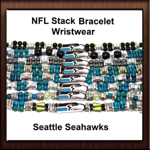 NFL Fan Stack Bracelet Seattle Seahawks Wristband