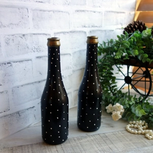Polka Dot Bottle Vase Set Polka Dot Decor
