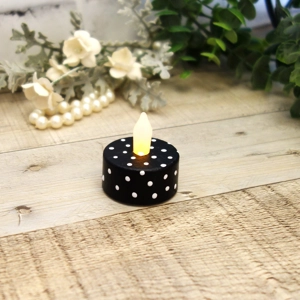 Polka Dot Tea Light Candle