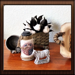 Primitive Milk Bottle Farmhouse Decor