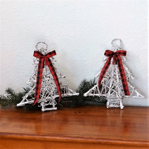 Rustic Wood Christmas Trees Set of 2