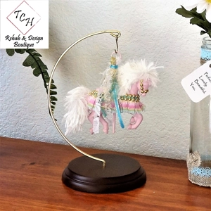 Fancy Carousel Horse and Display Hanger