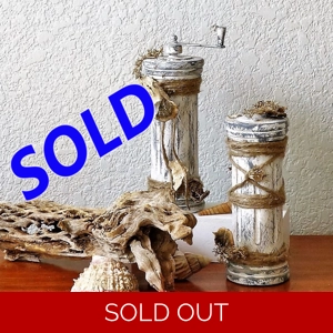 Coastal Dockside Pier Posts Decor Set of 2