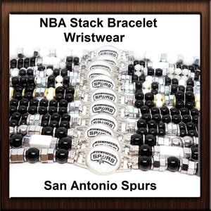 NBA Fan Stack Bracelet San Antonio Spurs Wristband
