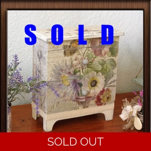 Shabby Chic Tea Box Keepsake Box