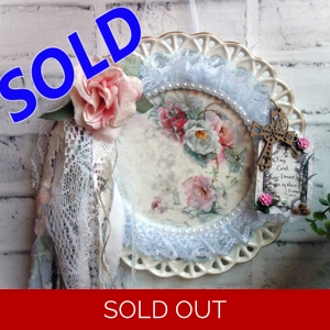 Shabby Chic Inspirational Rose Decor Psalms 25