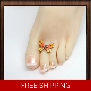 Toe Ring Toe Charm Summer Days Butterfly