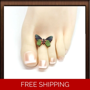 Toe Ring Toe Charm Summer Tapestry Butterfly