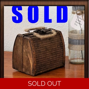 Old Wood Purse 1800s Wooden Style Purse