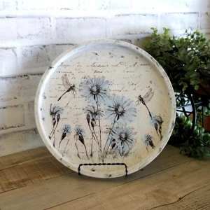 Vintage Dragonfly Watercolor Vanity Tray