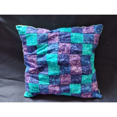 Blue Bargello Pillow