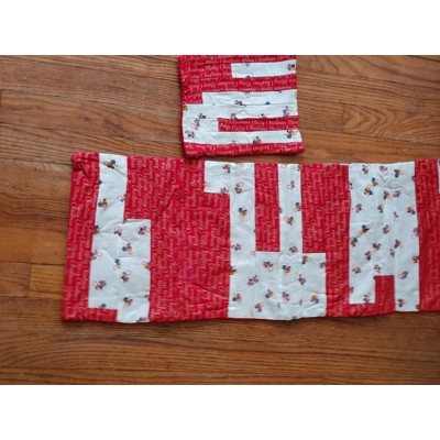 Merry Christmas Tablerunner and Mat