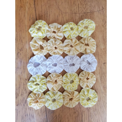 Yellow and White Mat