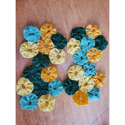 Two Color YoYo Coasters - set of 4