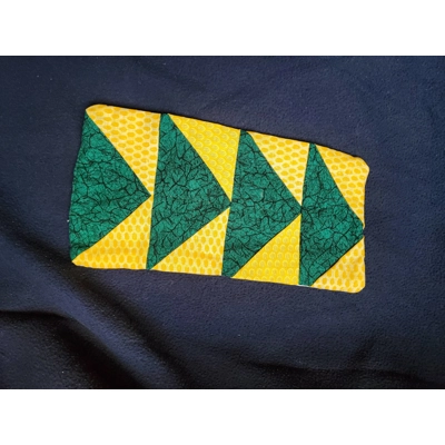 Mug Rug in Green and Yellow