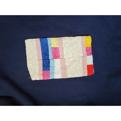 Striped Scrappy Mug Rug