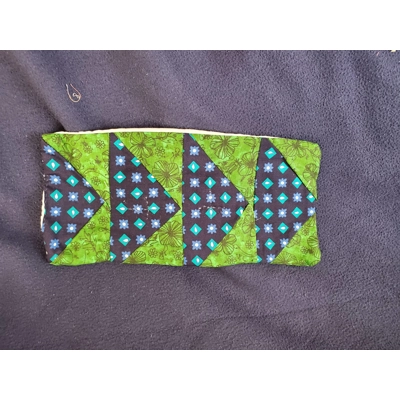 Mug Rug in Green and Blue