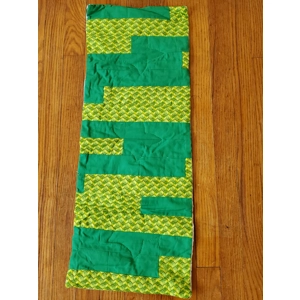 Green Striped Table Runner