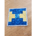 Blue/Gold Courthouse Steps Mat