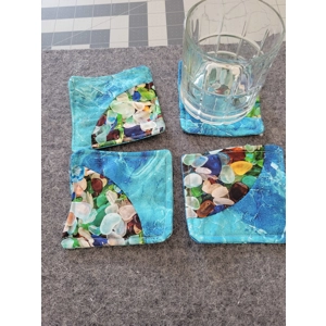 Sea Glass Coaster set