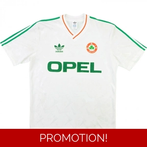 1990 Ireland retro away white 1990 Ireland retro away white