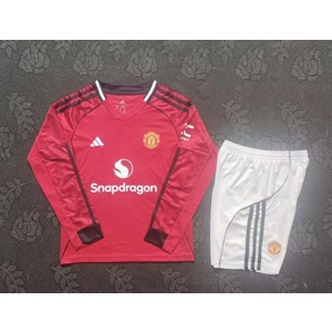 Manchester United home long sleeve kids