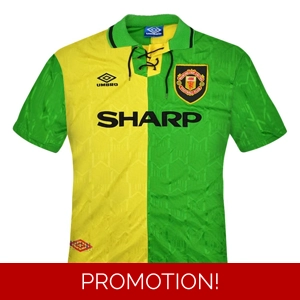 1992/94 Manchester United 3rd retro green/yellow 1992/94 Manchester United 3rd retro green/yellow