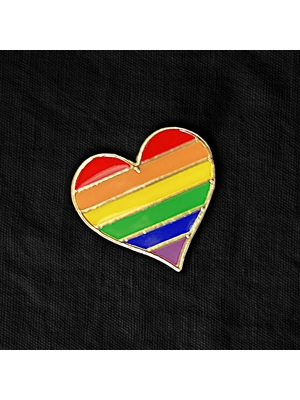 Heart - Enamelled Rainbow