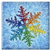 Rainbow Snowflake Badge