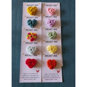 Handmade Crocheted Pocket Hearts for Comfort and Remembrance,
